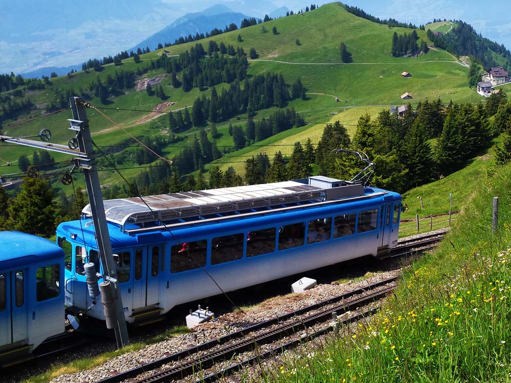 Rigi Bahnen - kabelbanen en tandradbanen