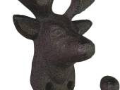 Cast iron clothes hook, Deer head